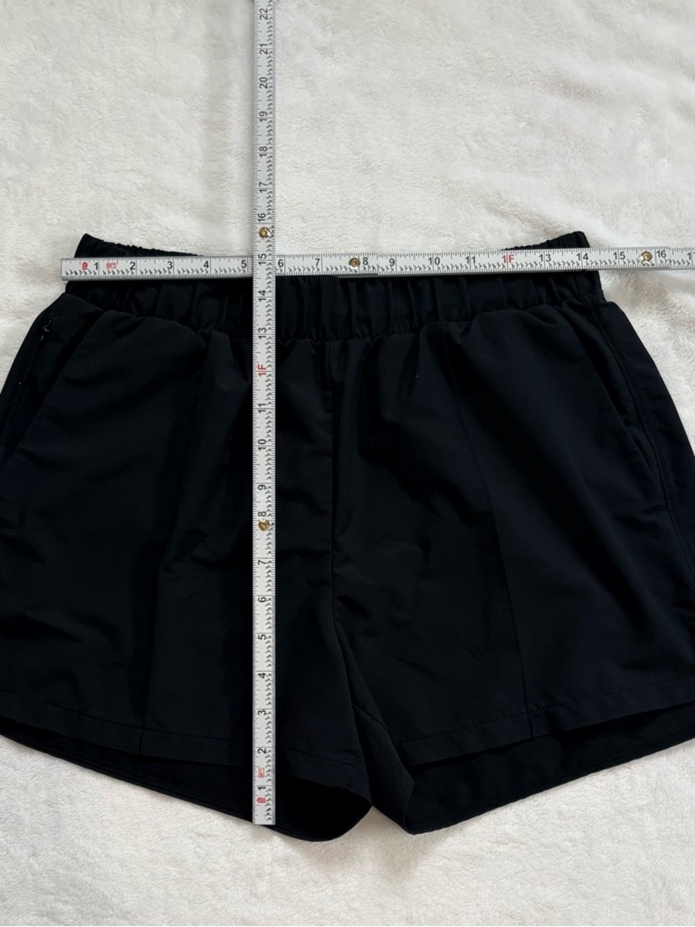 ZELLA Black Running Shorts Medium Zip Pocket Athletic Activewear - Picture 7 of 7